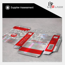 Popular hologram pvc shrink packaging film for cardboard cigarette case cigarette packing machine